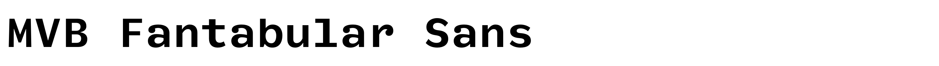 MVB Fantabular Sans